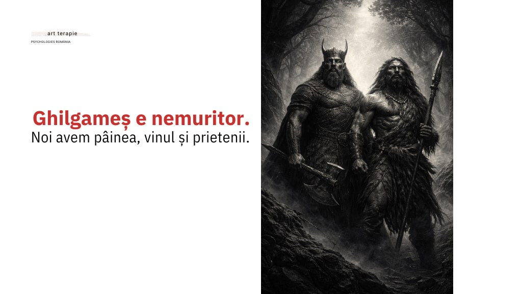 Ghilgameș e nemuritor. Noi avem pâinea, vinul și prietenii