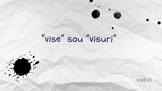 „Vise” sau „visuri” - avem dreptul la amândouă